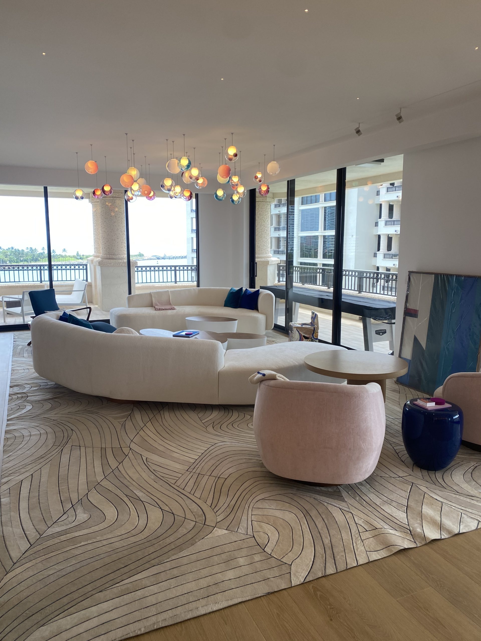 Fisher Island living room details